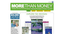 Desktop Screenshot of morethanmoney.org